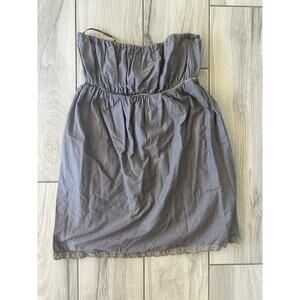 Fei Anthropologie Tunic Dress Women's Size XS Brown Strapless JK